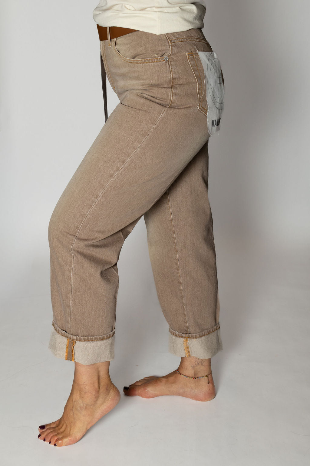 HAVEONE PANTALONE MANDY CAMMELLO