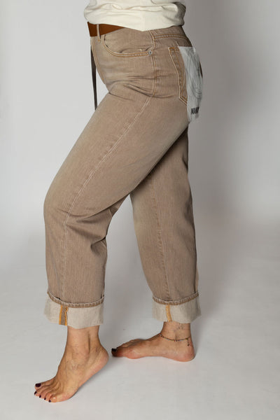 HAVEONE PANTALONE MANDY CAMMELLO