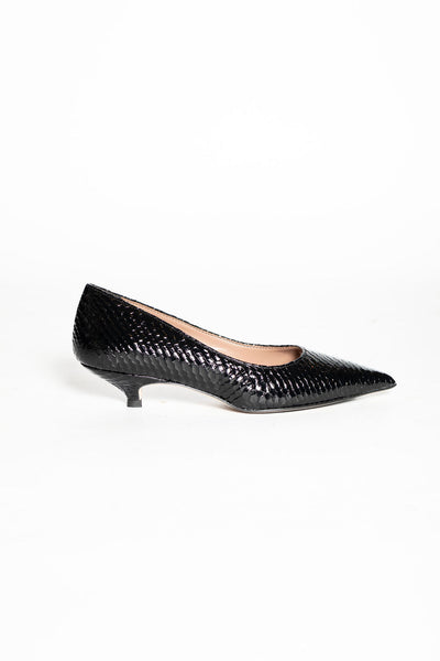 DIVINE FOLLIE DECOLLETE NERA PITONE NERO P3031
