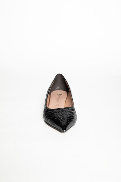 DIVINE FOLLIE DECOLLETE NERA PITONE NERO P3031