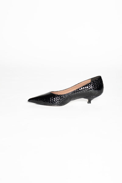 DIVINE FOLLIE DECOLLETE NERA PITONE NERO P3031
