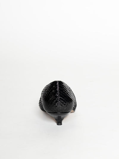 DIVINE FOLLIE DECOLLETE NERA PITONE NERO P3031