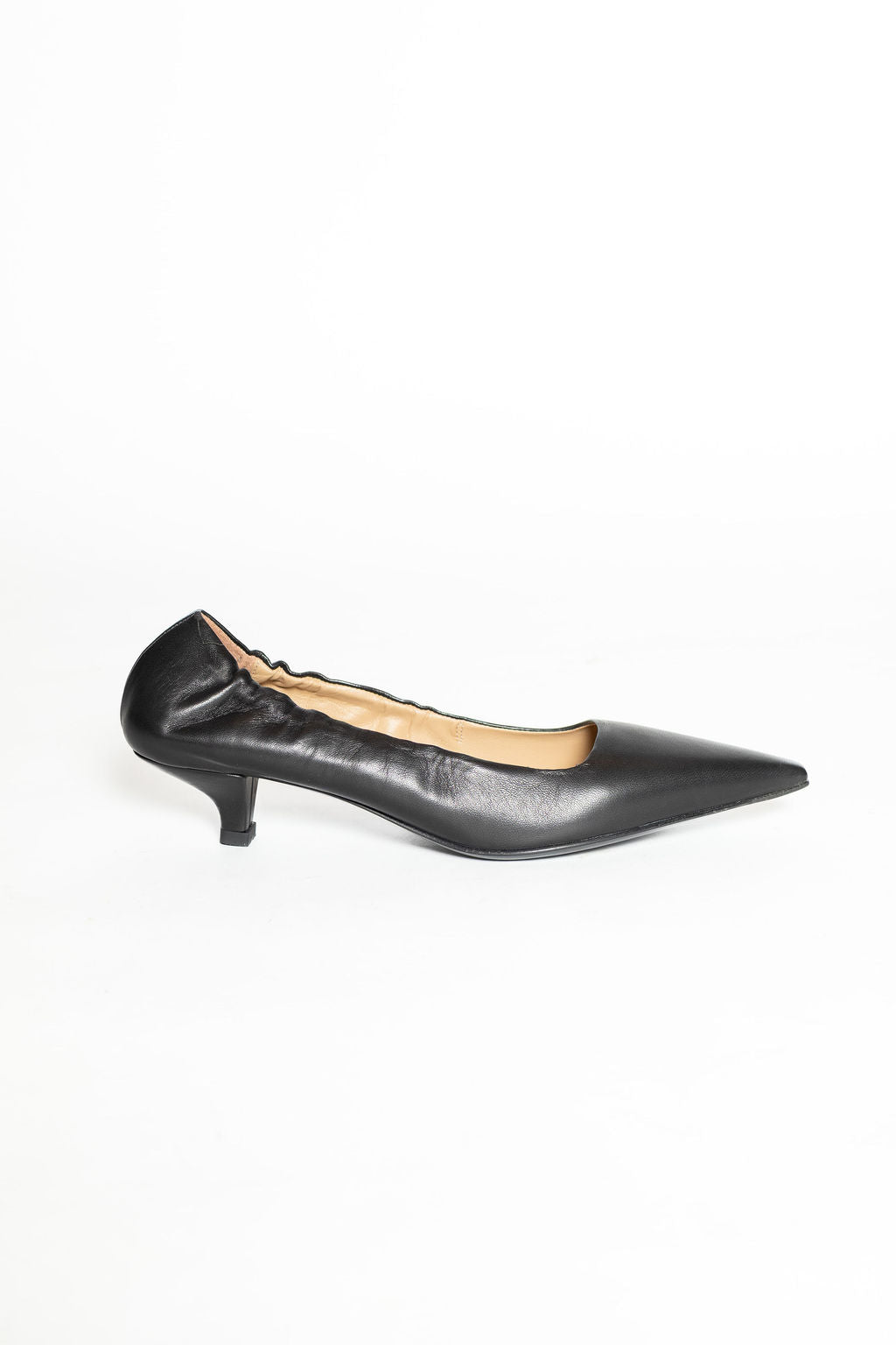 PROSPERINE Décolleté in pelle con tallone elasticizzato NERA BASSA