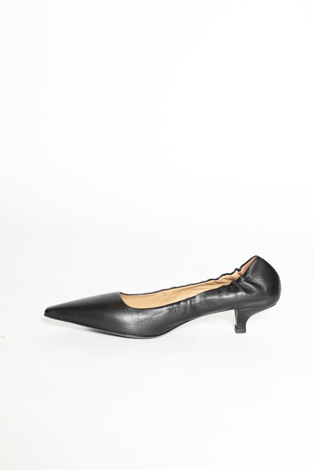 PROSPERINE Décolleté in pelle con tallone elasticizzato NERA BASSA