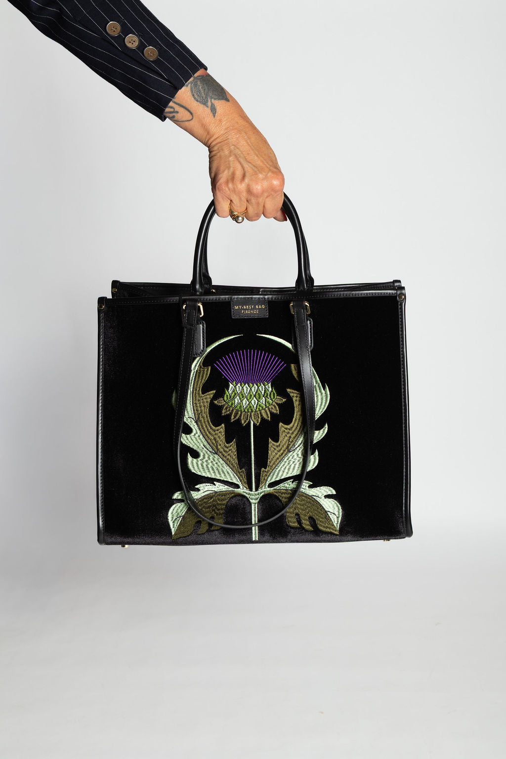 MY BEST BAG FIRENZE Borsa ATENA-HERBARIUM THISTLE