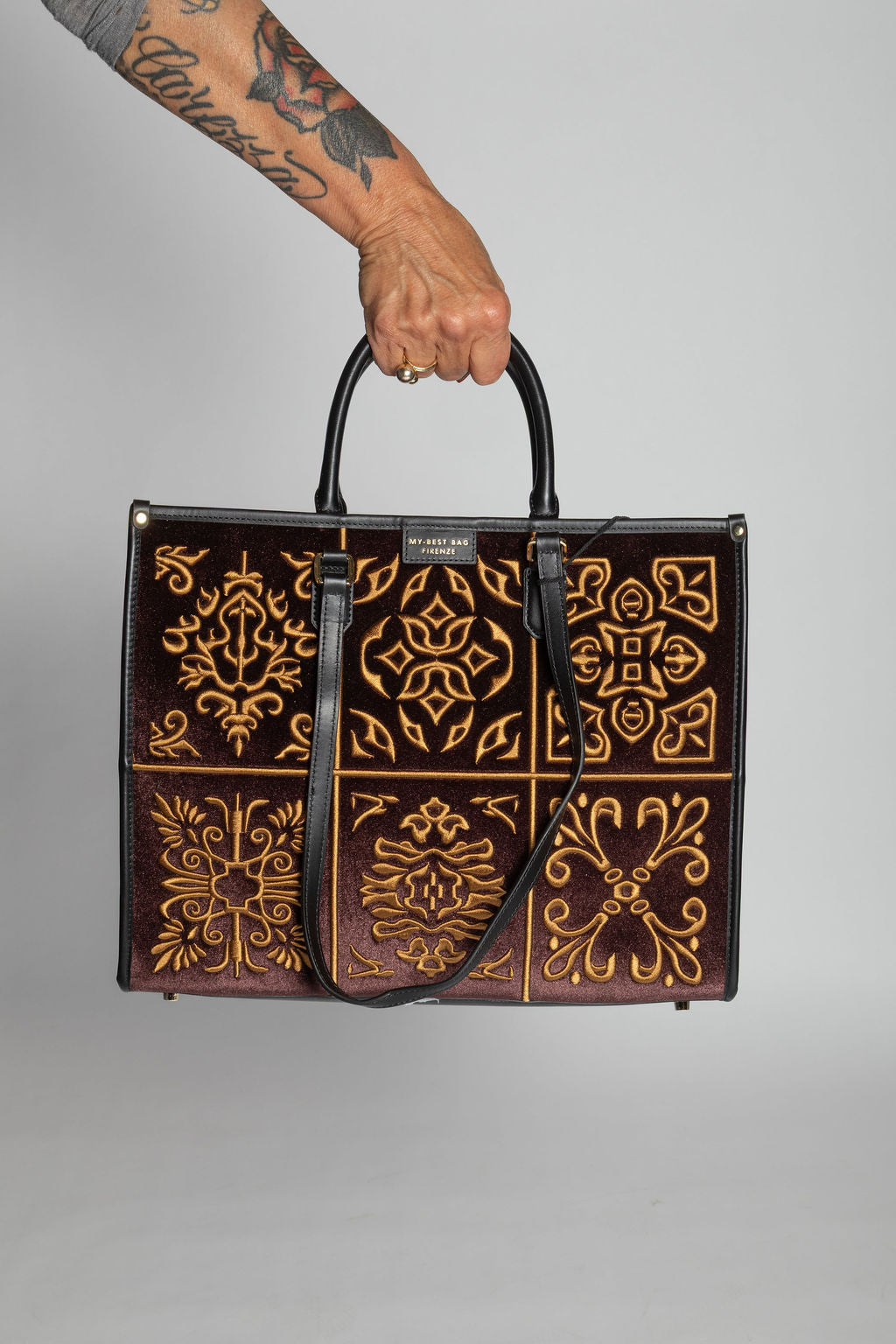 My Best Bag Firenze Borsa atena lisbona velvet TABACCO