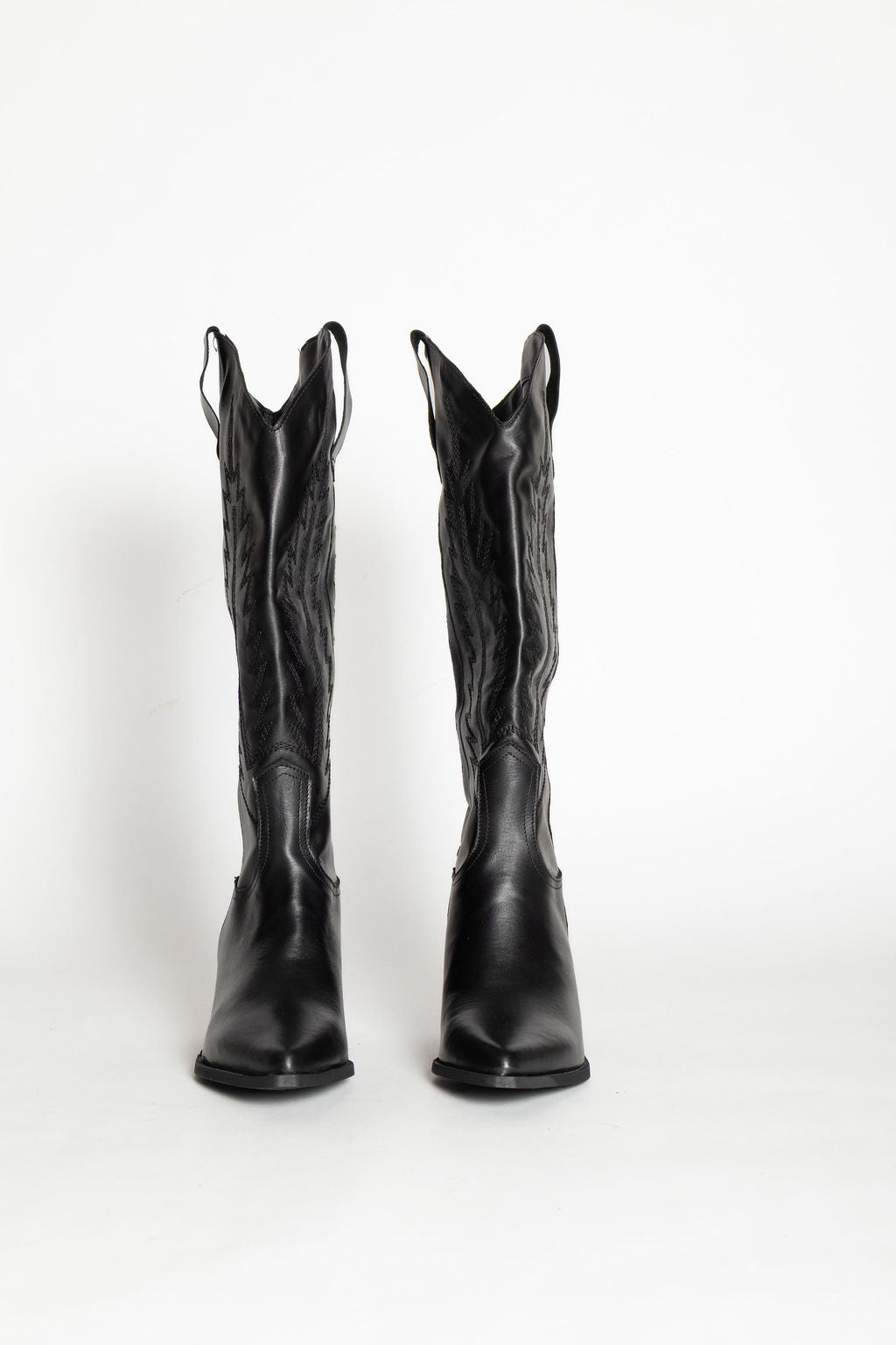 DIVINE FOLLIE TEXANI PELLE NERO