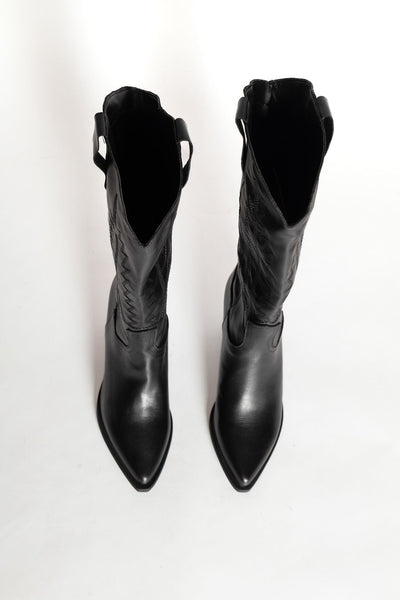 DIVINE FOLLIE TEXANI PELLE NERO