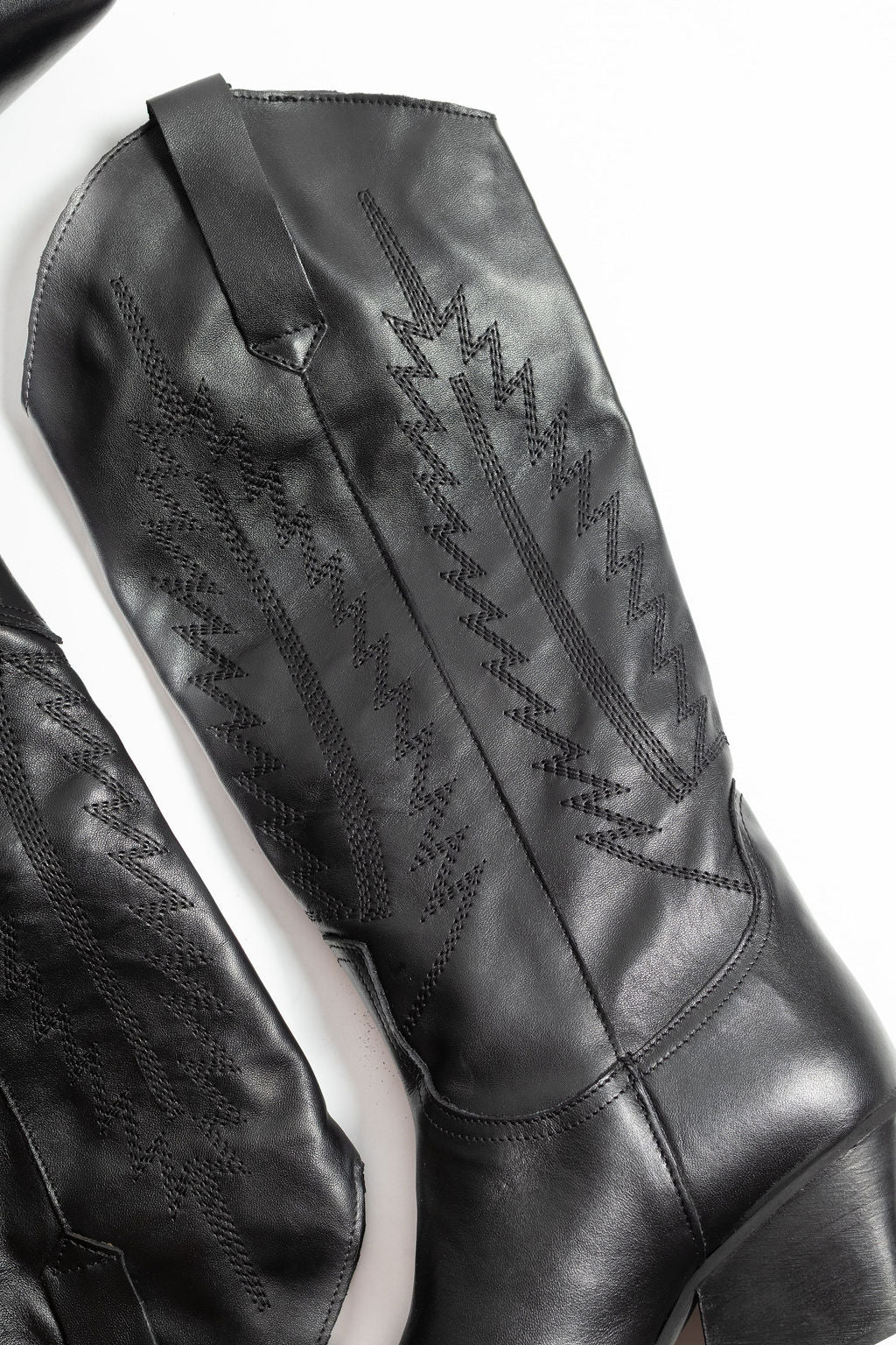 DIVINE FOLLIE TEXANI PELLE NERO