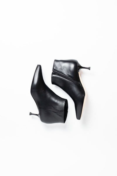 DIVINE FOLLIE polacchino pelle nero