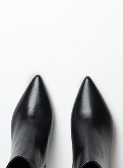 DIVINE FOLLIE polacchino pelle nero
