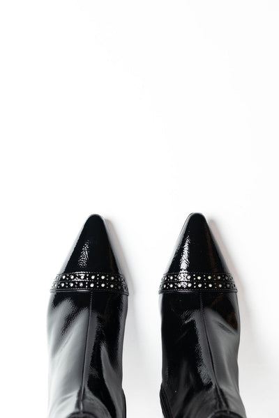DIVINE FOLLIE polacchino vernice nero