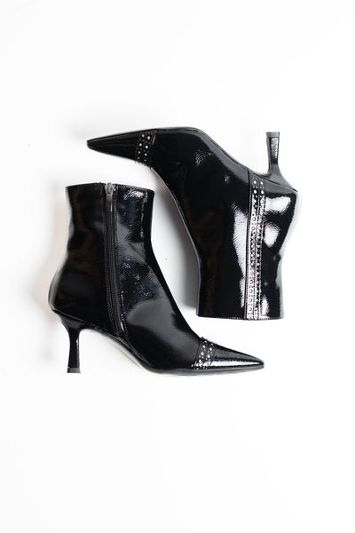 DIVINE FOLLIE polacchino vernice nero
