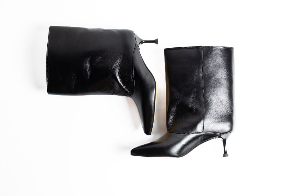 DIVINE FOLLIE STIVALE PELLE  NERO