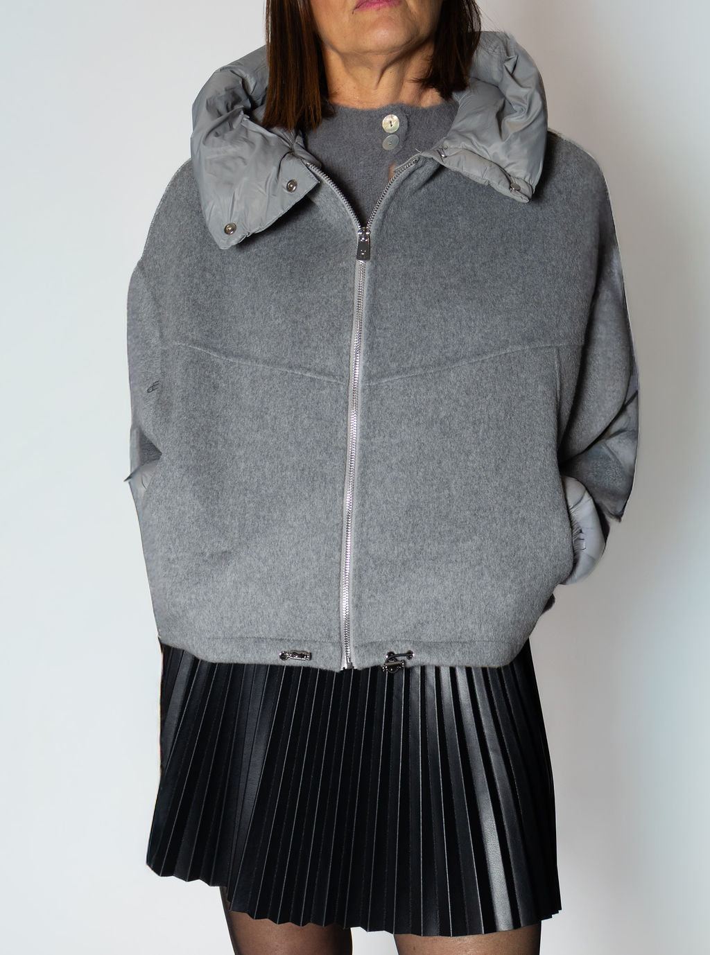 HAVEONE CAPPOTTO BOMBER GRIGIO