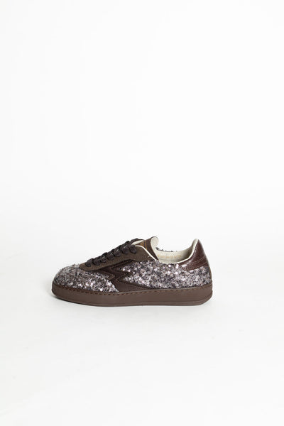 MOACONCEPT SNEAKER CLUB PAILLETTES MOCCA