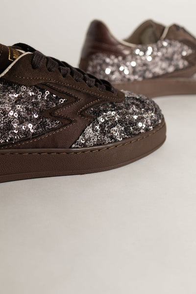 MOACONCEPT SNEAKER CLUB PAILLETTES MOCCA