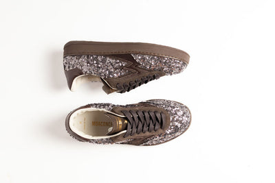 MOACONCEPT SNEAKER CLUB PAILLETTES MOCCA