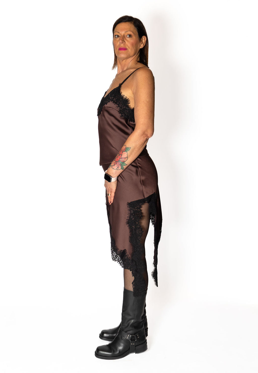 HAVEONE ABITO LINGERIE PIZZO MORO