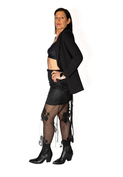 HAVEONE GONNA LUNGA PIZZO NERO