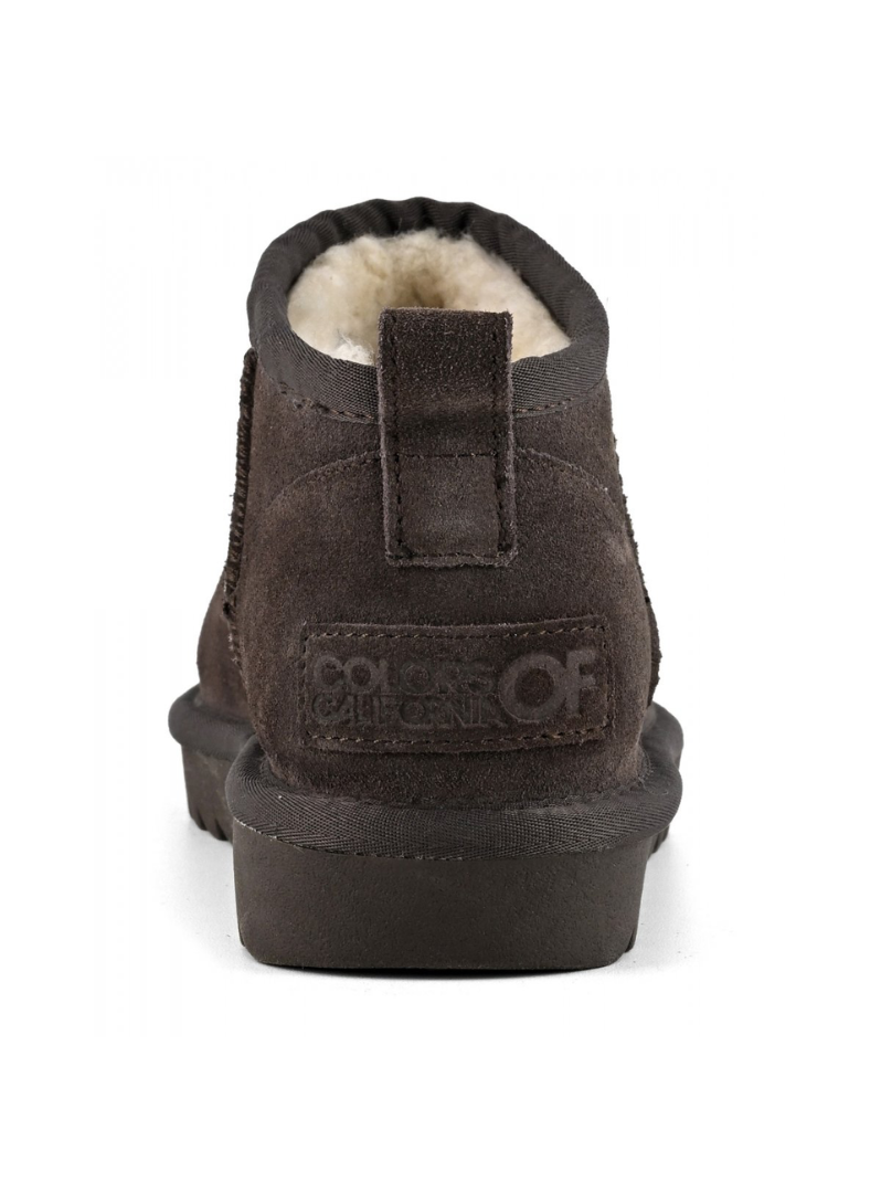 COLORS OF CALIFORNIA ULTRA MINI - Stivale basso pelle scamosciata Mokka