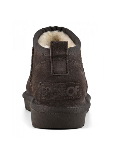 COLORS OF CALIFORNIA ULTRA MINI - Stivale basso pelle scamosciata Mokka