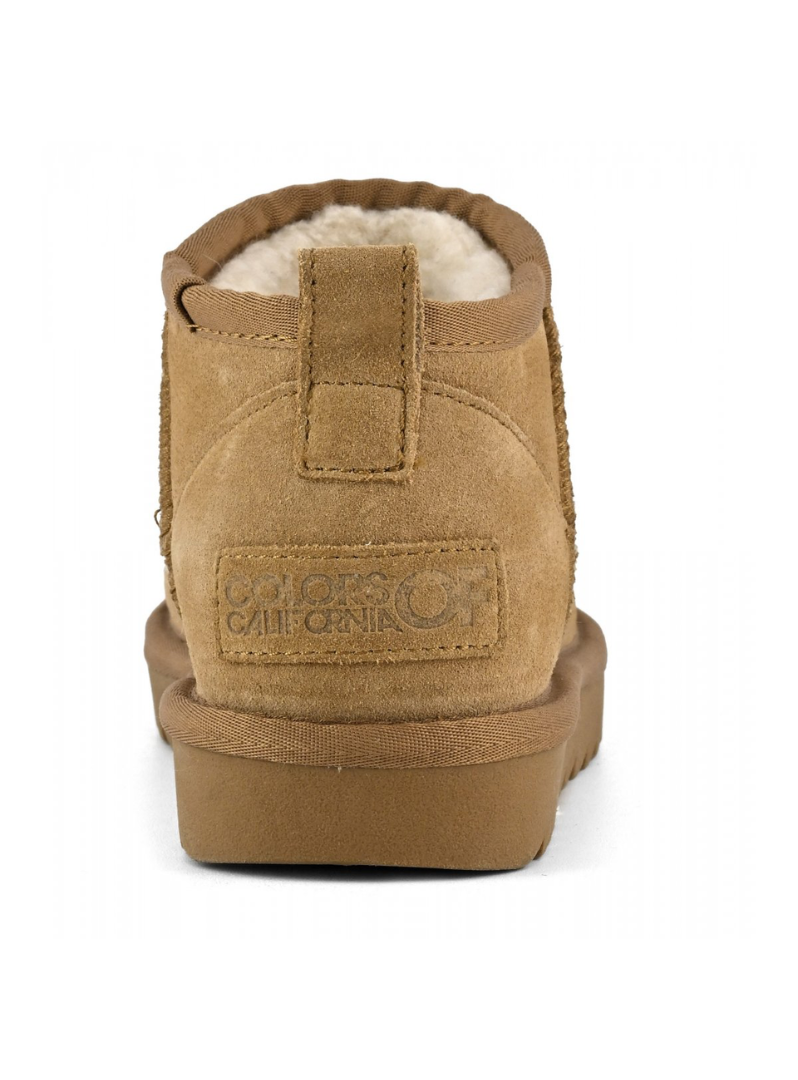 COLORS OF CALIFORNIA ULTRA MINI - Stivale basso pelle scamosciata Tan