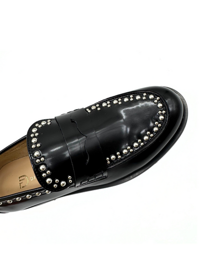 DIVINE FOLLIE - Mocassino con borchie silver