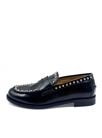 DIVINE FOLLIE - Mocassino con borchie silver