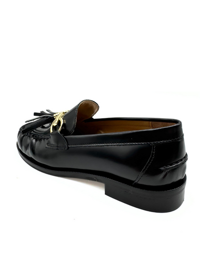 DIVINE FOLLIE - Mocassino con nappine e gancio gold