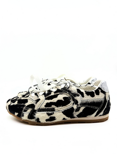 DIVINE FOLLIE - SNEAKERS SUEDE COLOR MUCCA Black