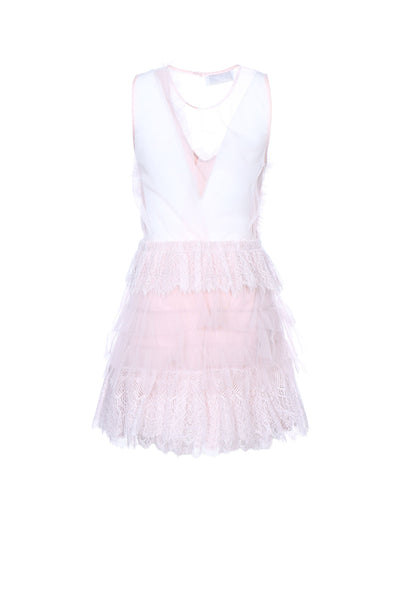 Soallure - ABITO CORTO BALZE E ROUCHES TULLE PIZZO