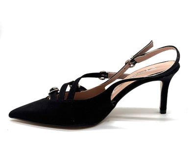DIVINE FOLLIE - SLINGBACK SCAMOSCIATA COLOR NERO