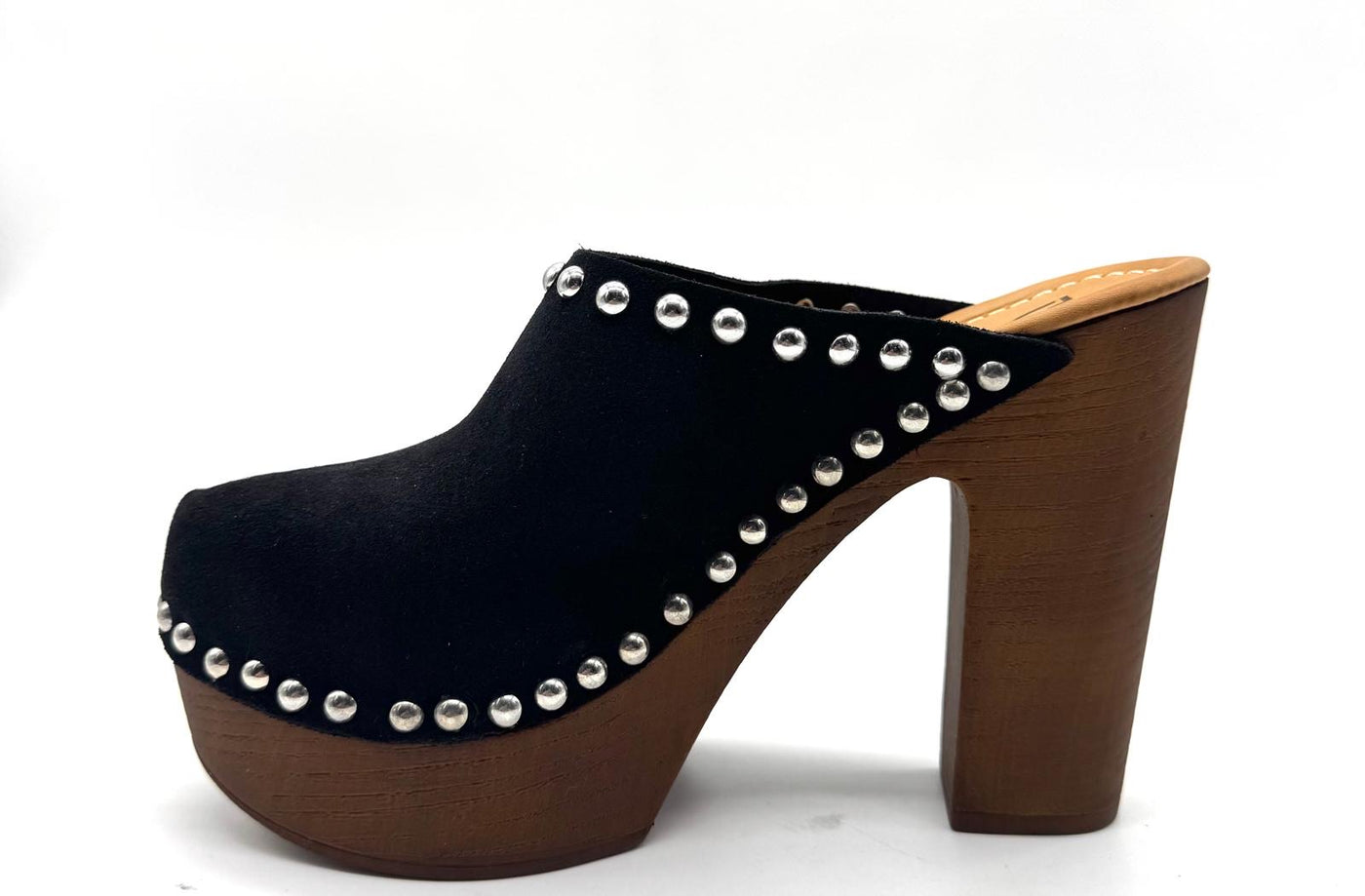 DIVINE FOLLIE ZOCCOLI CAMOSCIO NERO