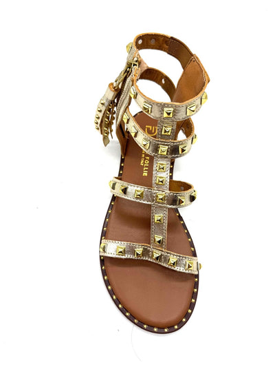 DIVINE FOLLIE SANDALO BORCHIATO ORO