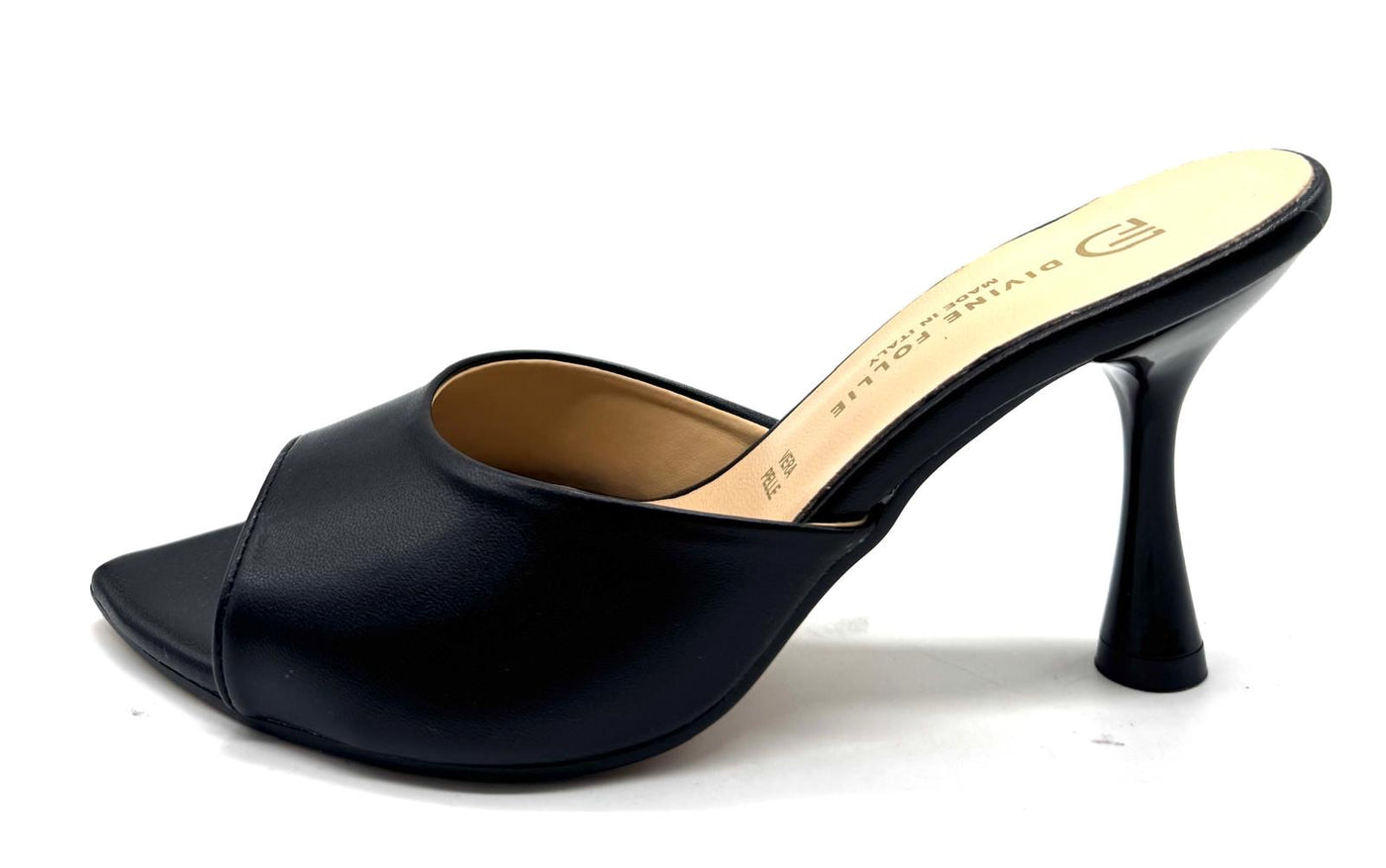 DIVINE FOLLIE SANDALI FOGLIA NERO