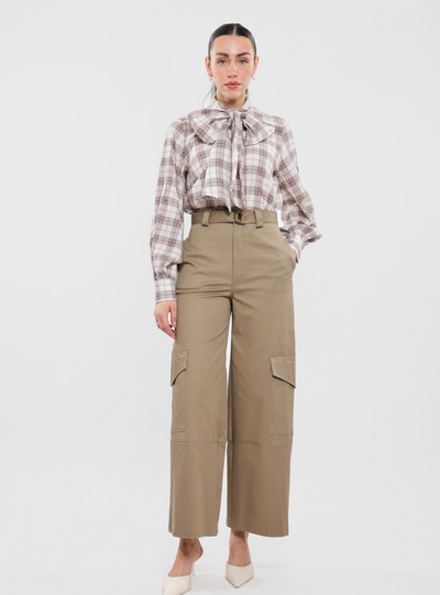 Haveone - Pantalone Cargo Cognac