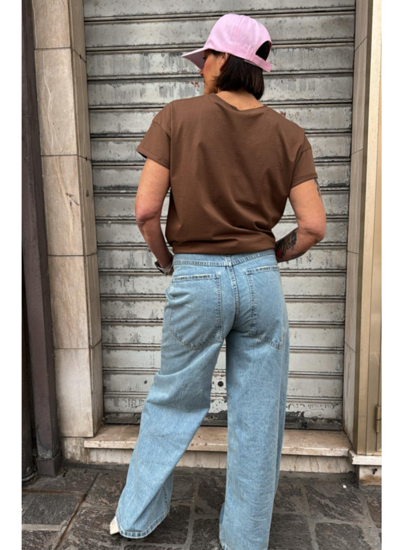 Tensione in - Jeans Giusi wide leg superpocket