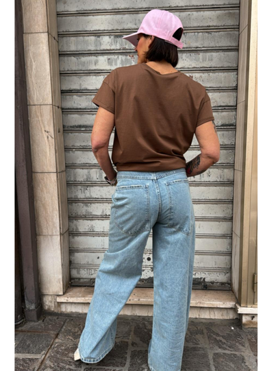 Tensione in - Jeans Giusi wide leg superpocket