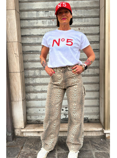 Tensione in - Jeans work animalier beige/moro