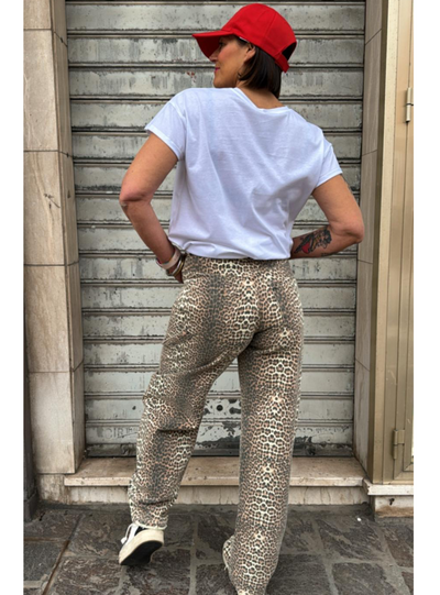 Tensione in - Jeans work animalier beige/moro