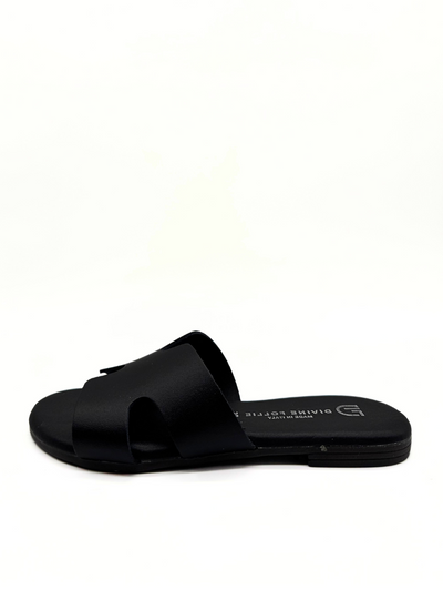 Divine Follie - Flat Ciabattina Varchetta Nero