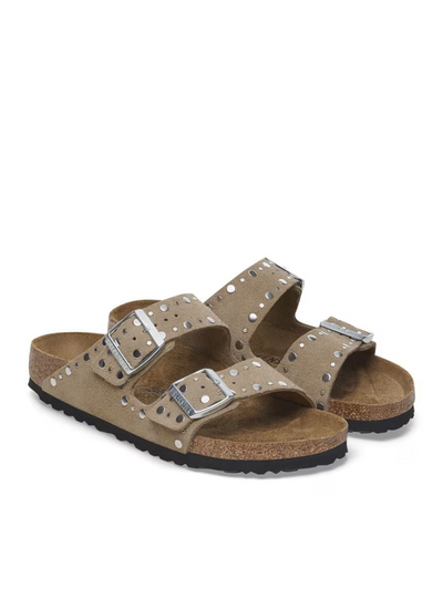 BIRKENSTOCK Arizona Rivet Pelle scamosciata Taupe