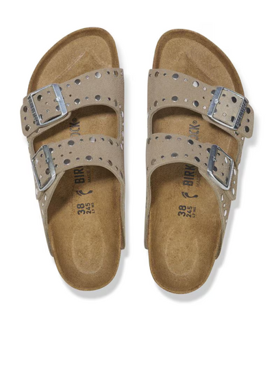 BIRKENSTOCK Arizona Rivet Pelle scamosciata Taupe