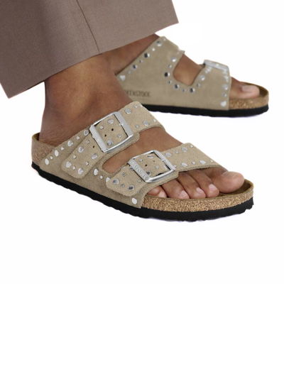 BIRKENSTOCK Arizona Rivet Pelle scamosciata Taupe