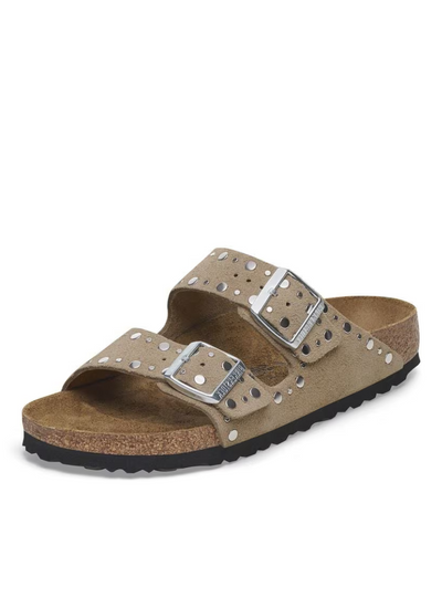 BIRKENSTOCK Arizona Rivet Pelle scamosciata Taupe