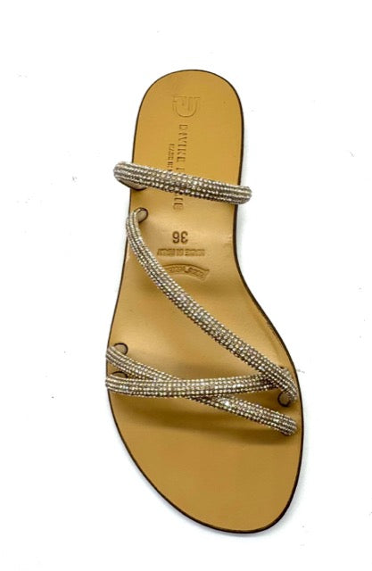 DIVINE FOLLIE SANDALO STRASS ORO GOLD
