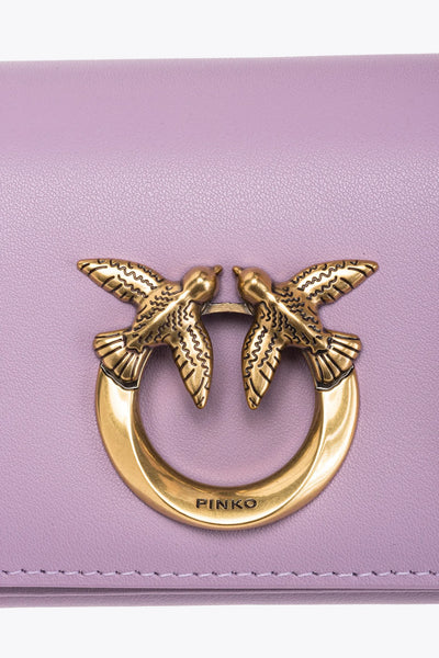 PINKO MICRO LOVE BAG CLICK SIMPLY IRIS-ANTIQUE GOLD
