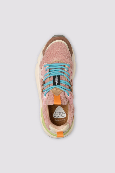 FLOWER MOUNTAIN YAMANO 3 WOMAN Sneakers in suede e tessuto - Rosa