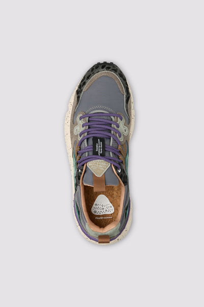 FLOWER MOUNTAIN YAMANO 3 UNI Sneakers in suede e tessuto tecnico - Grigio scuro